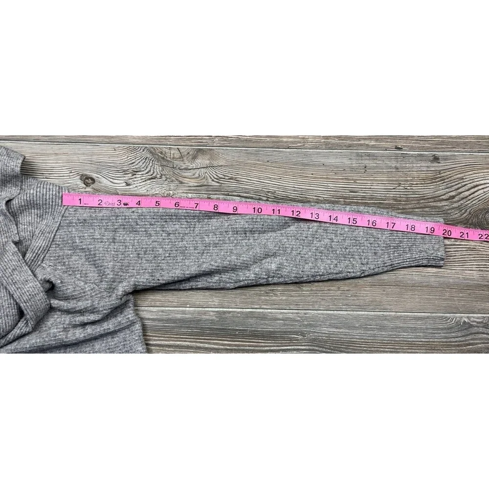 Seraphine Maternity Sweater Grey Knit Cowl Neck MED Soft‎ Cozy Warm Winter Chic - Picture 10 of 14